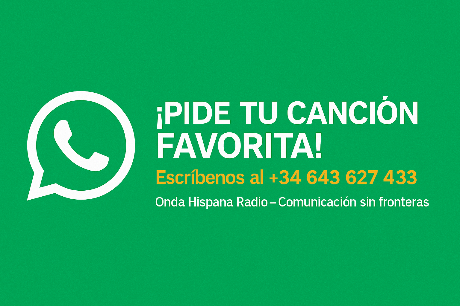 Pide tu canción favorita en Onda Hispana Radio