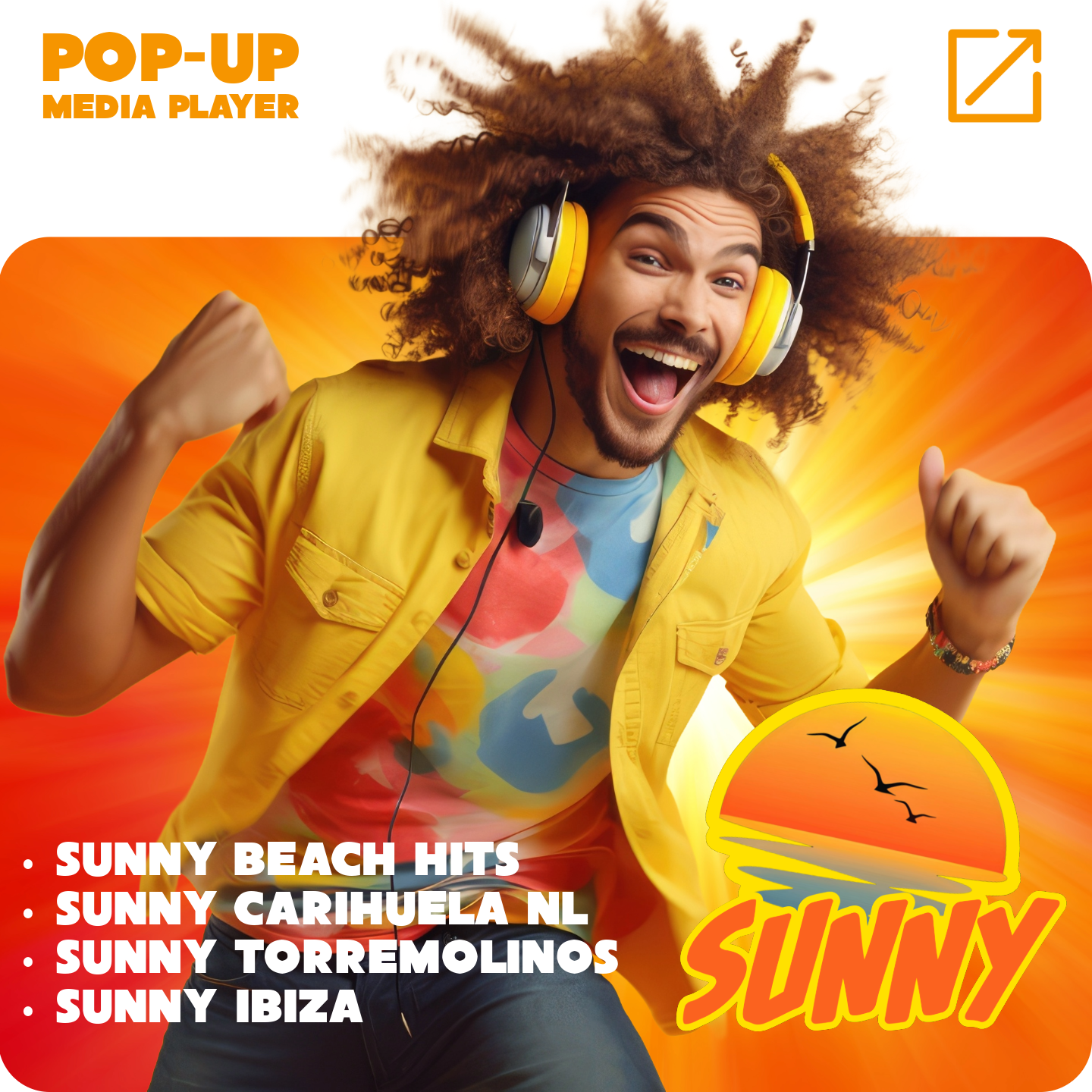 Open Sunny Pop-up Player